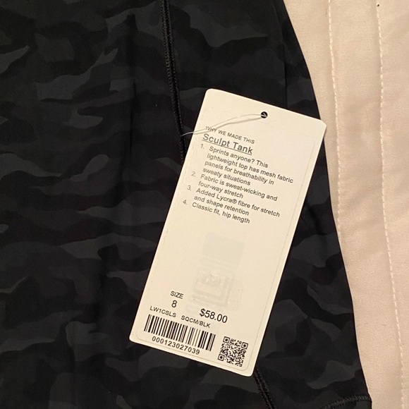 Lululemon Sculpt Tank Top Size 8 NWT - Picture 2 of 3